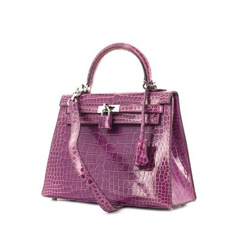 borsa viola coccodrillo hermes|Donna Borse e piccola pelletteria .